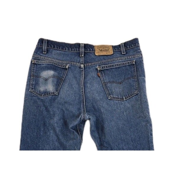 Vintage Levis 517 Jeans Mens 38x32 Denim Bootcut Orange Tab Made in USA 80s - Picture 8 of 16